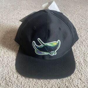 Vintage Tampa Bay Devil Rays MLB Baseball Mens Adult Logo 7 Snapback Hat Cap NWT